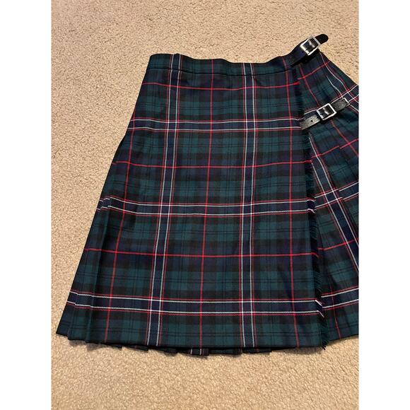 Gothic Scotland Forfar Wool Nationals Kilt Vintage Pleated Dark Academia Tartan - Picture 2 of 13